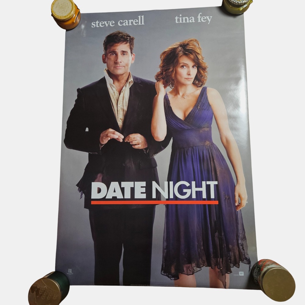 Date Night 2010 Original Promo Movie Poster 27x40 Steve Carell, Tina Fey D/S